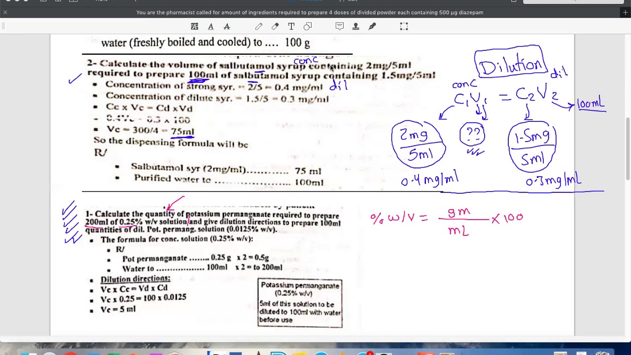calculations