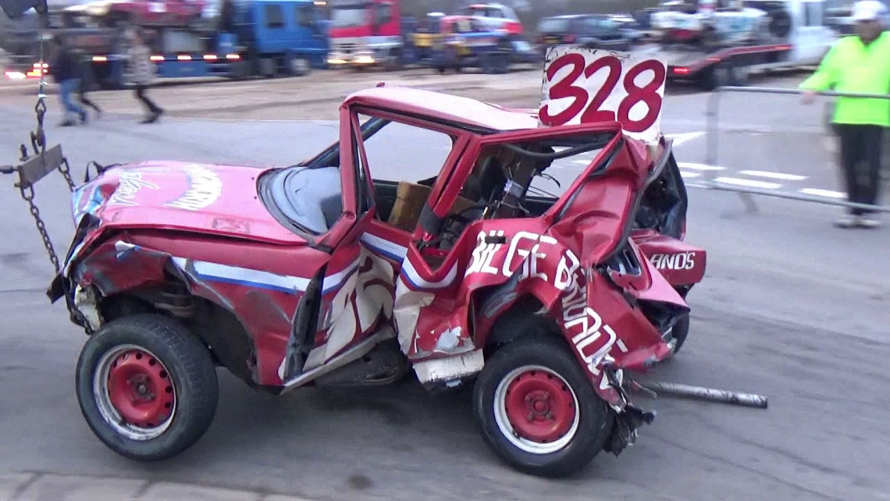 Bilge Brigade race matching Peugeot 309s at Aldershot Back to Basics Feb 20