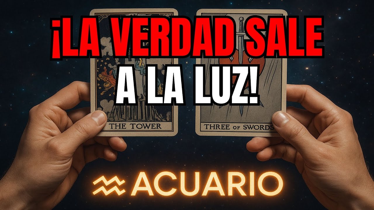 ACUARIO♒️¡TE TIRAN LA VERDAD EN LA CARA!😵💥LO QUE SE DESTAPA TE HACE TEMBLAR EL ALMA🔥😱 #tarot