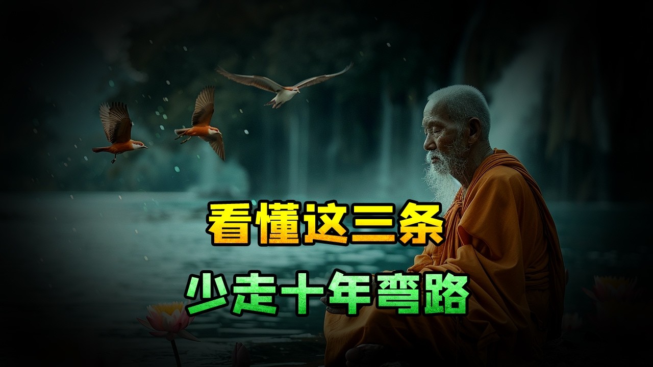 看懂这三条，少走十年弯路