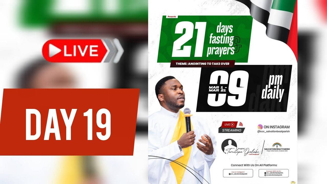DAY 19- FASTING AND PRAYER | ANOINTING TO TAKE OVER #CCCSBPDUBAI