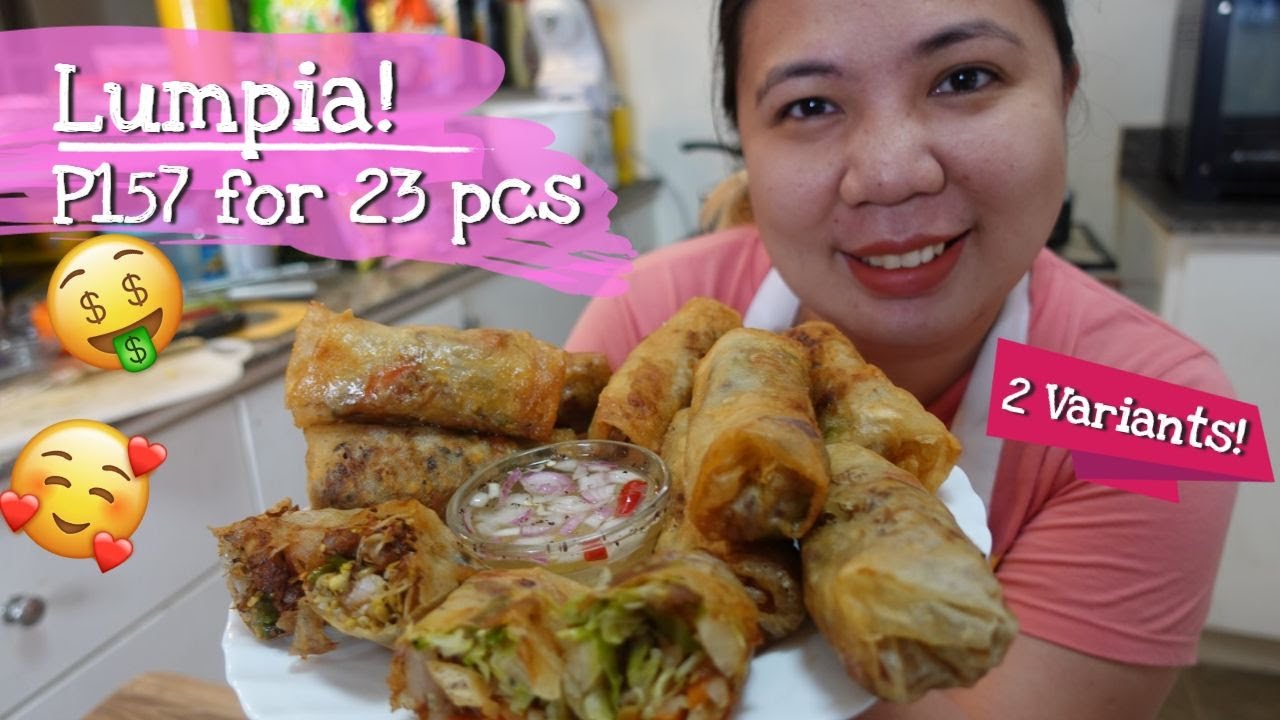 LUMPIA Recipe for Business with Costing. Vegetable Lumpia & Lumpiang Togue