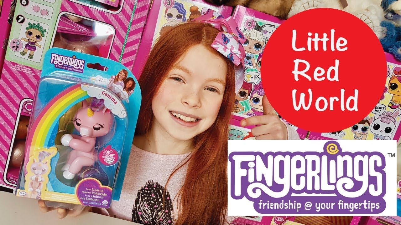 FUN FINGERLINGS UNICORN UNBOXING!!! TOY REVIEW! | Little Red World