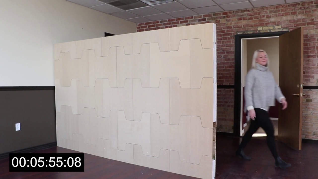 Build an office partition in 5 minutes?