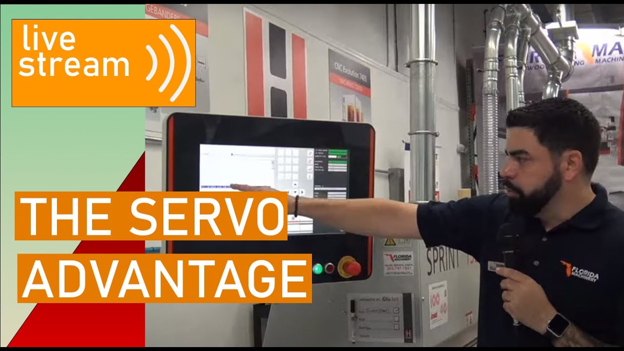 The Servo Advantage on Holz-Her EdgeBanders (in English) (Live Aug 24, 2020)