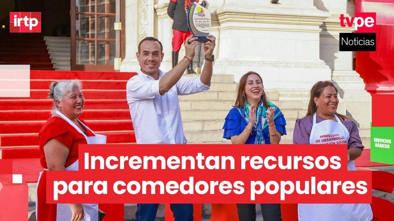 Presidente José Jerí anuncia incremento de presupuesto de comedores populares y ollas comunes