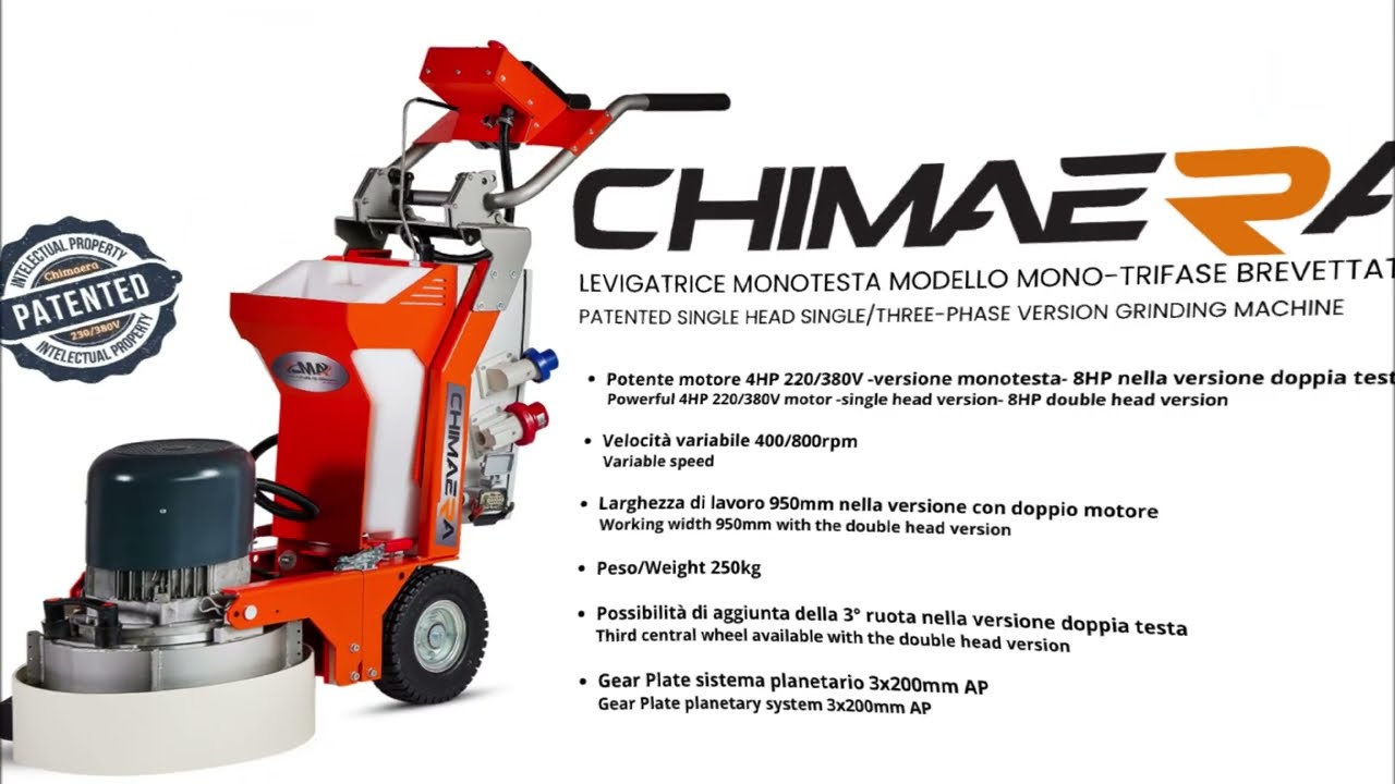 Levigatura pavimento in terrazzo con levigatrice industriale Chimaera e metodo AdLucem®