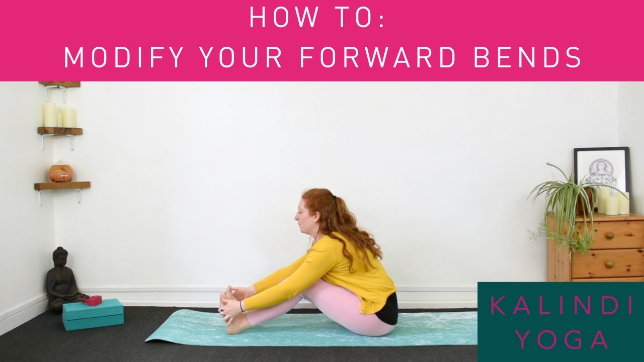 How to modify your yoga forward bends to suit your body!