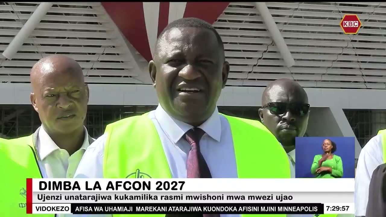 Mawaziri  Mvurya na Soipan wakagua uwanja wa Raila Odinga utakaoandaa dimba la AFCON 2027