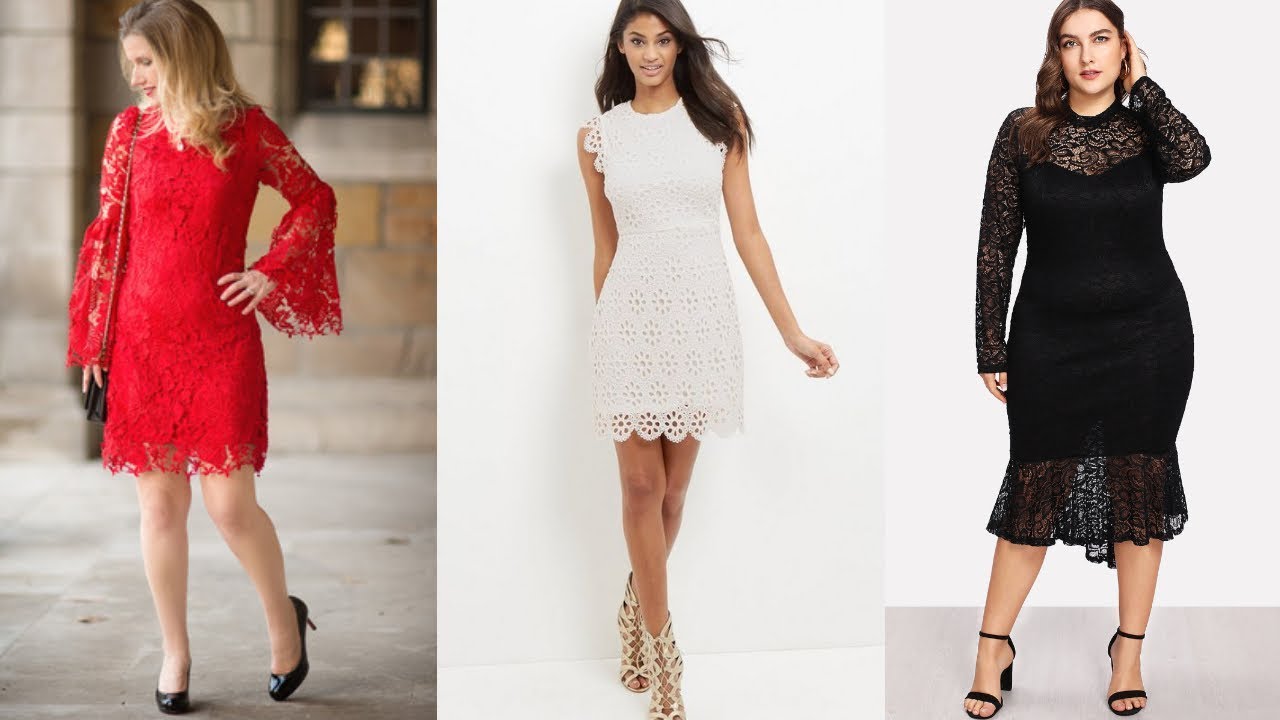 👗VESTIDOS DE MODA ELEGANTES Y BONITOS👗  vestidos de encaje / tendencias de moda / Fashion Love