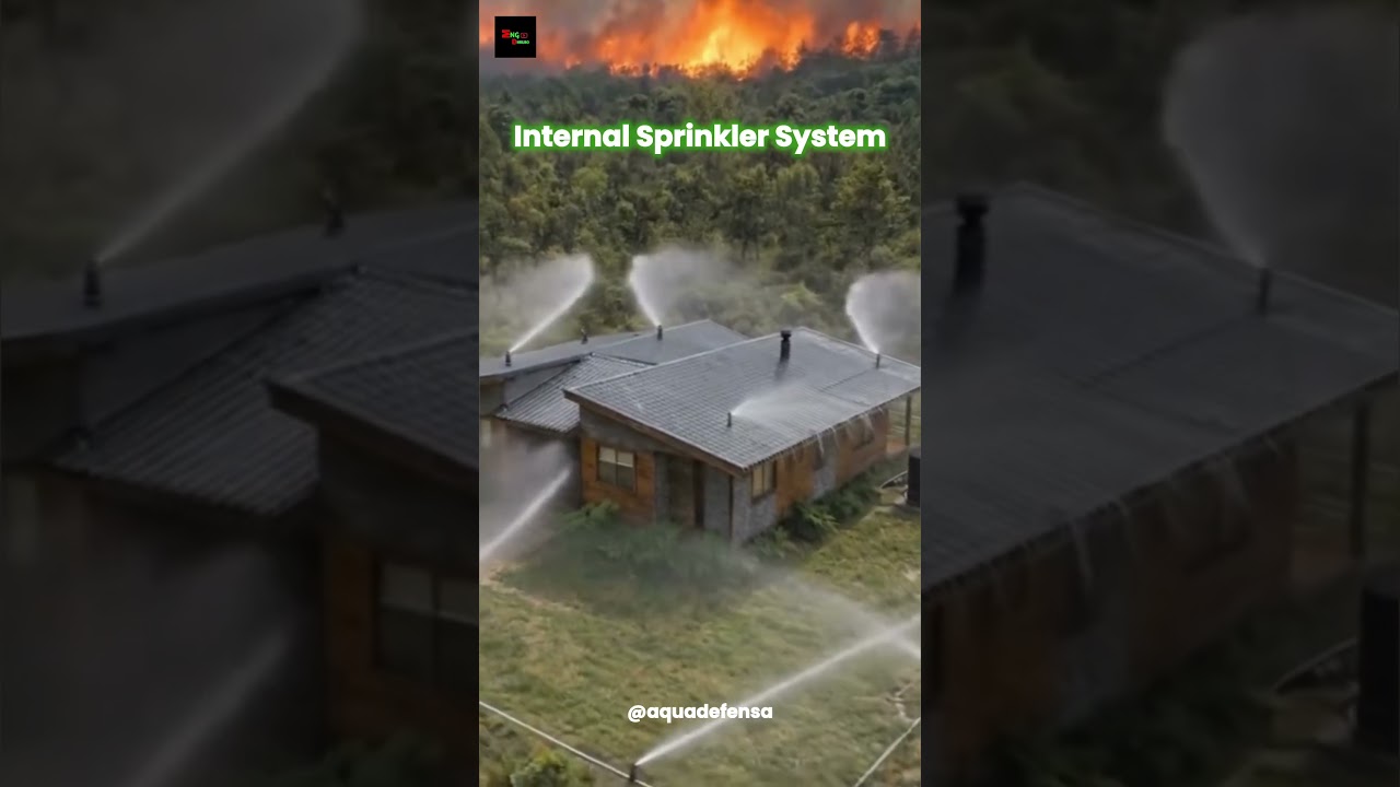 How Roof Sprinklers Stop Wildfires