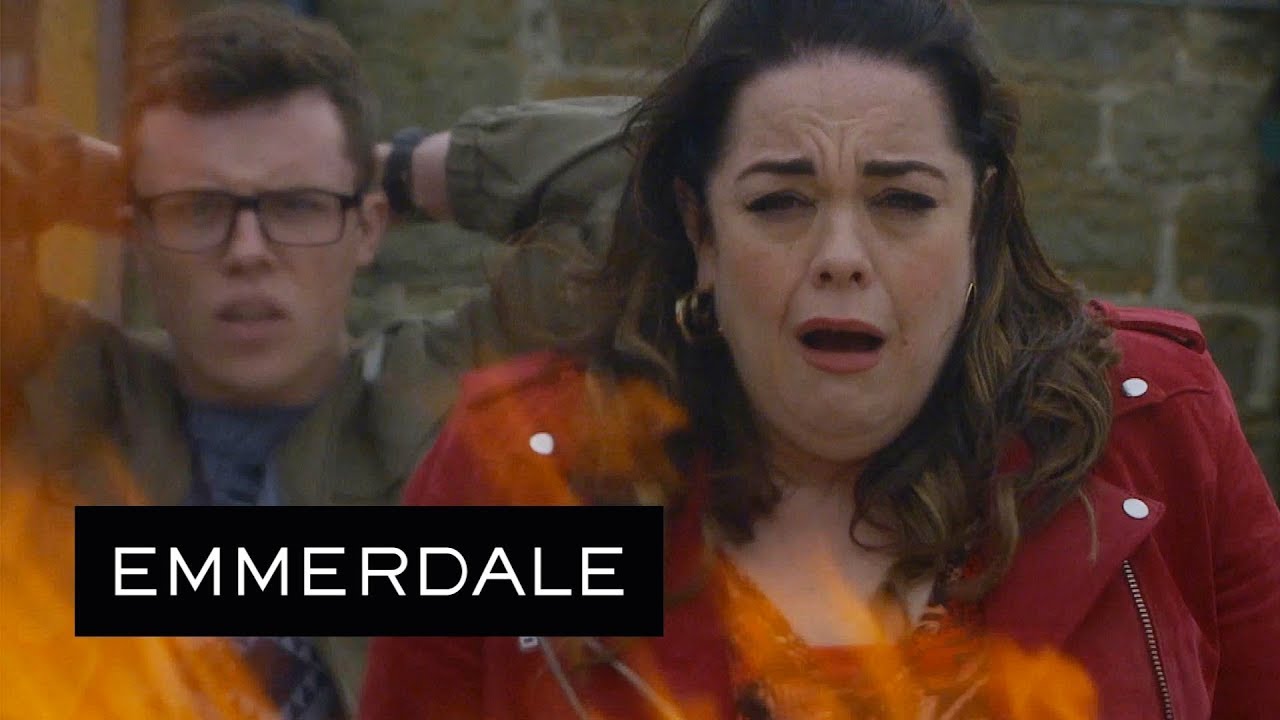 Emmerdale - Aaron Burns a Horrified Mandy's Cash Stash