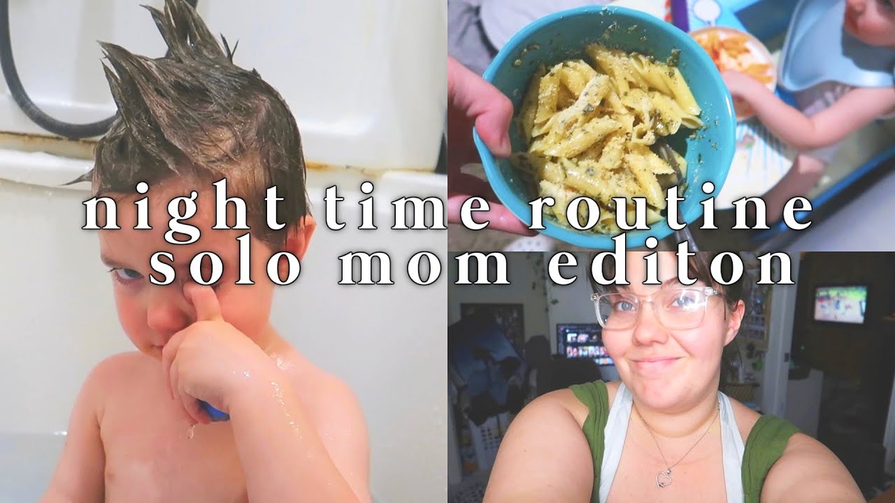 SOLO MOM NIGHT ROUTINE! 🌙 | Young Mom VLOGS