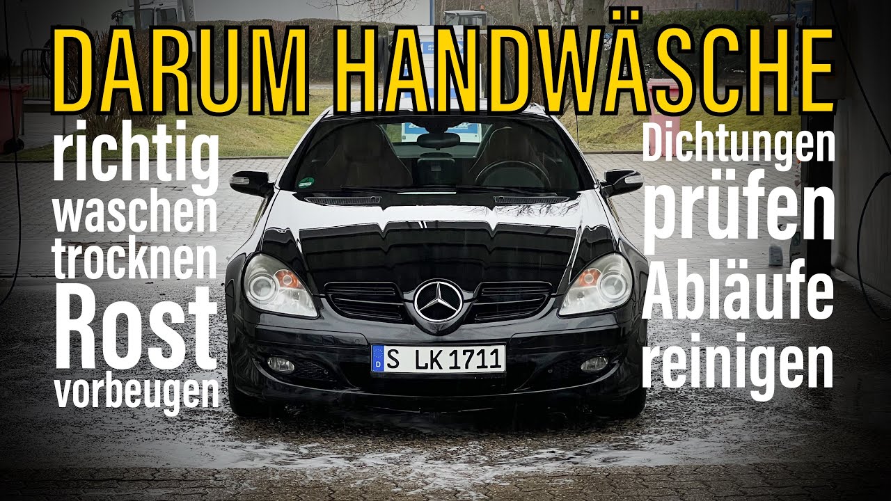 Darum Handwäsche beim Mercedes SLK R171