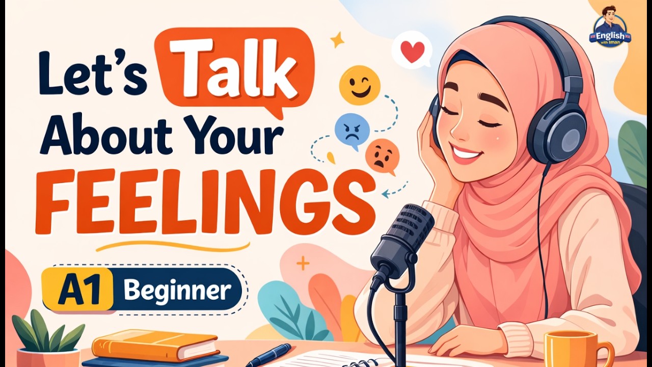 Talk About Your Feelings in English | A1 Beginner | Easy English Conversation Practice