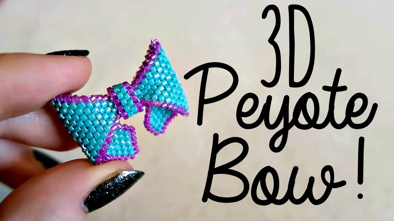 DIY 3D Beaded Bow How To! // Bead Weaving // ¦ The Corner of Craft