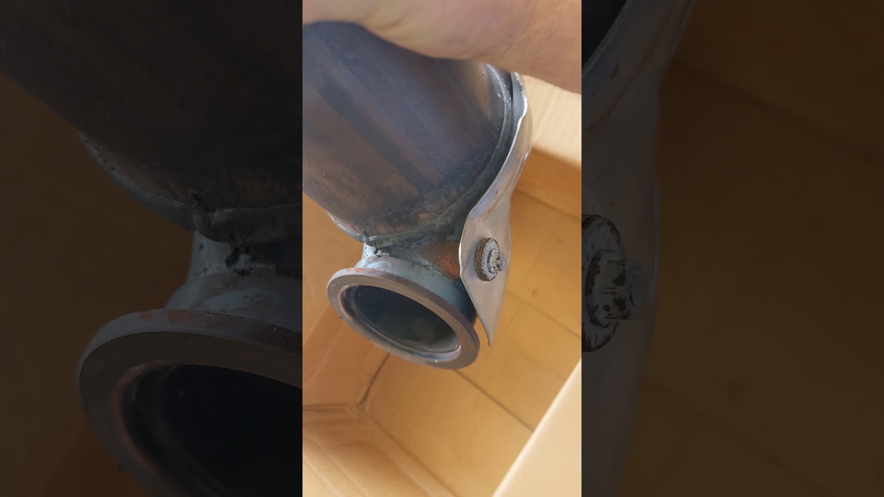 Quick way to gut a catalytic cadalac converter #shorts #turbo #mod