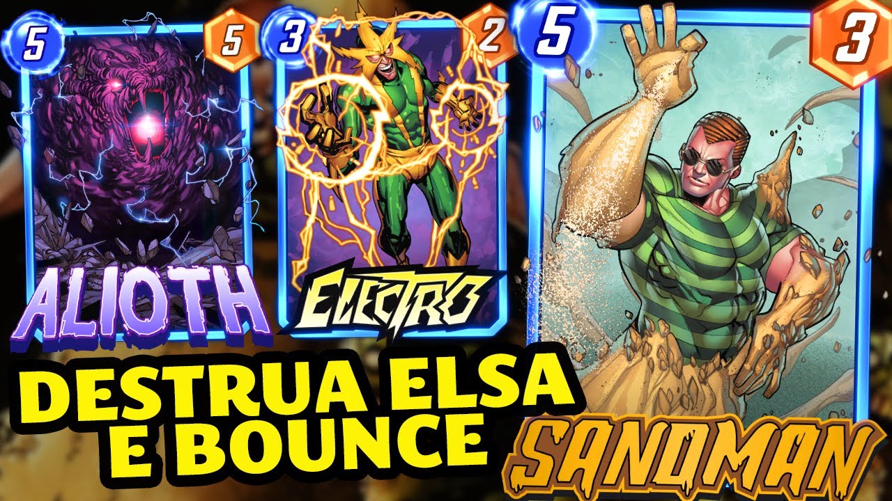 ELSA NEM CLICA CONTRA ESTE DECK: BILHETE INFINITO FÁCIL COM SANDMAN RAMP |Marvel Snap|