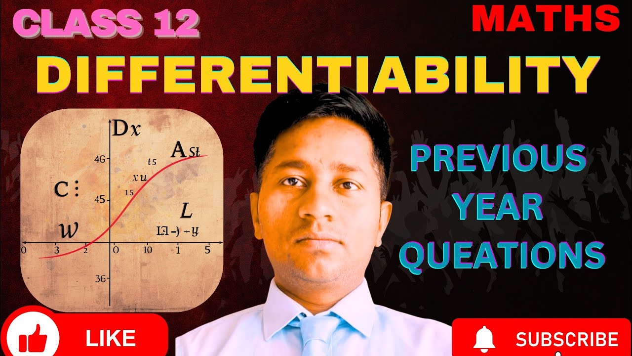 Previous year question of  differentiation Class 12 math | Class 12 differentiability PYQ | 