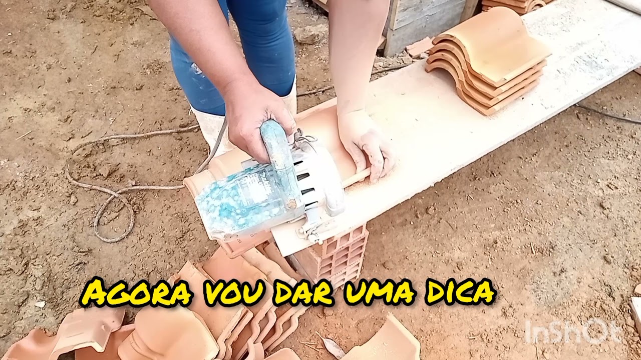 COMO CORTAR AS TELHAS PARA FAZER ACABAMENTO NO TELHADO ( você vai gostar dessa dica )