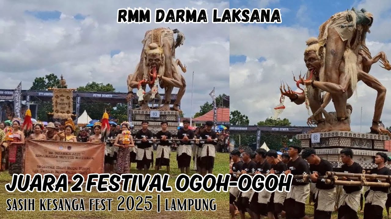 JUARA 2 FESTIVAL OGOH-OGOH LAMPUNG |SASIH KESANGA FEST 2025|SEPUTIH RAMAN| RMM BUDI DARMA LAKSANA