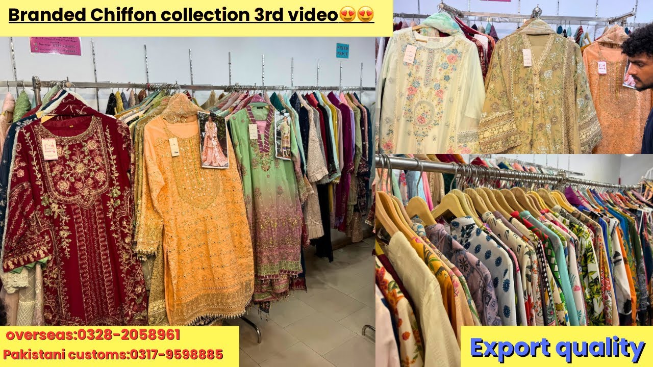 BRANDED CHIFFON COLLECTION 3rd VIDEO ALL DESIGN ARE MARIA B, IZNIK BAROUQUE SAYA ANEELAS 