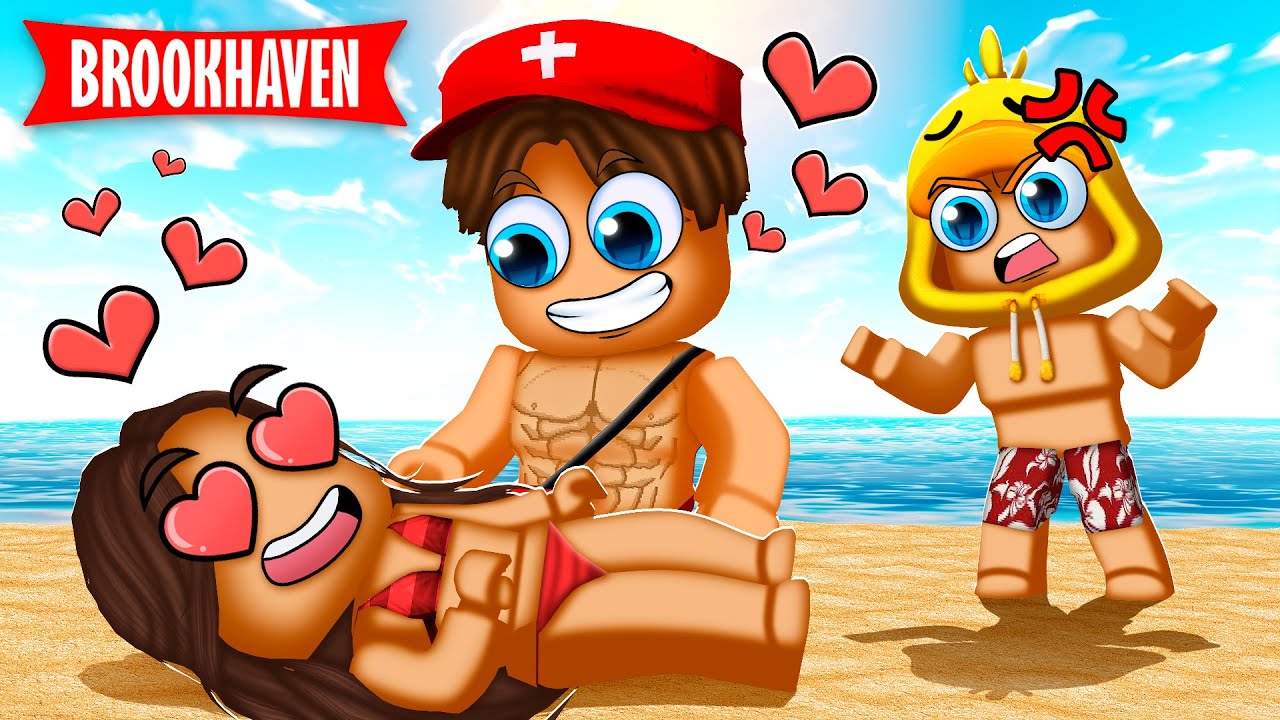 Badmeester Is VERLIEFD Op Mijn VRIENDIN.. (Roblox)