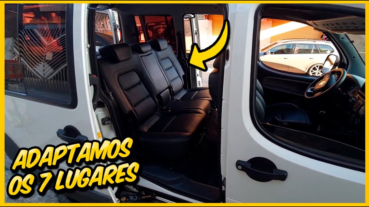 BANCOS DO TIIGO 8 NA DOBLO COM 7 LUGARES - ADAPTAÇÃO FENIX GARAGE