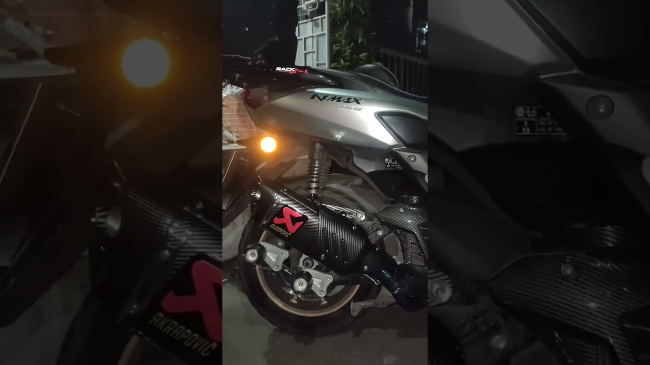 Nmax v2 full system,M2 akrapovic + Burnt blue imported elbow #tnkuLord #muffler #viralvideo #Nmax155