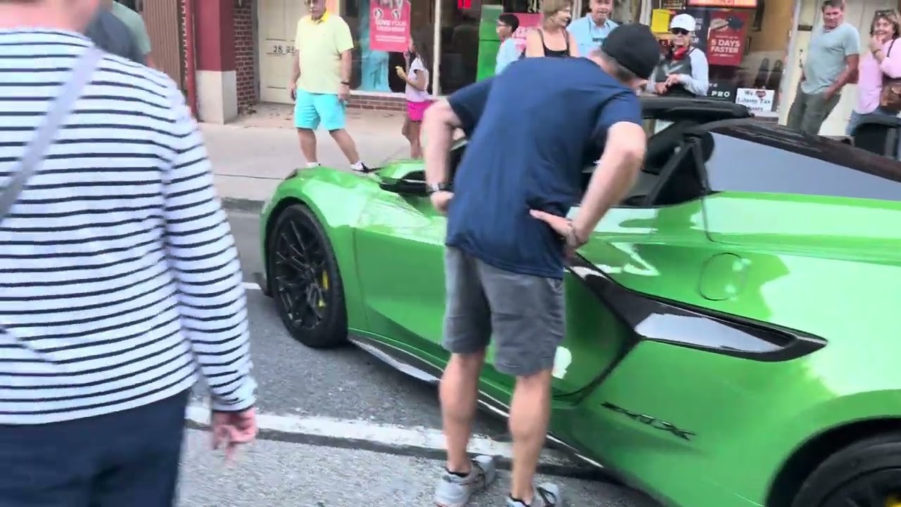The Downtown Carlisle Corvette Parade 2025 with a few ZR1Xs. #corvette #zr1x #chevrolet #zr1 