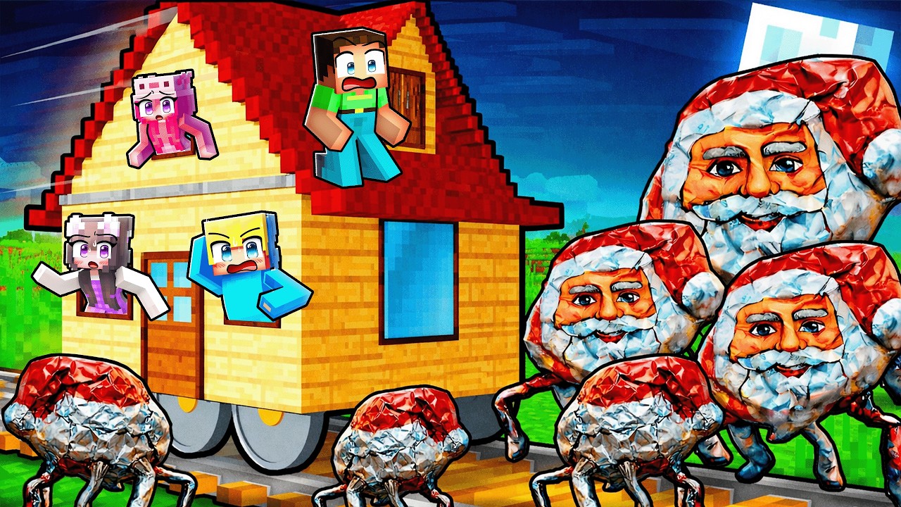 Verwandle einen Zug in ein HAUS um GOO GOO GAGA in Minecraft zu BESIEGEN!