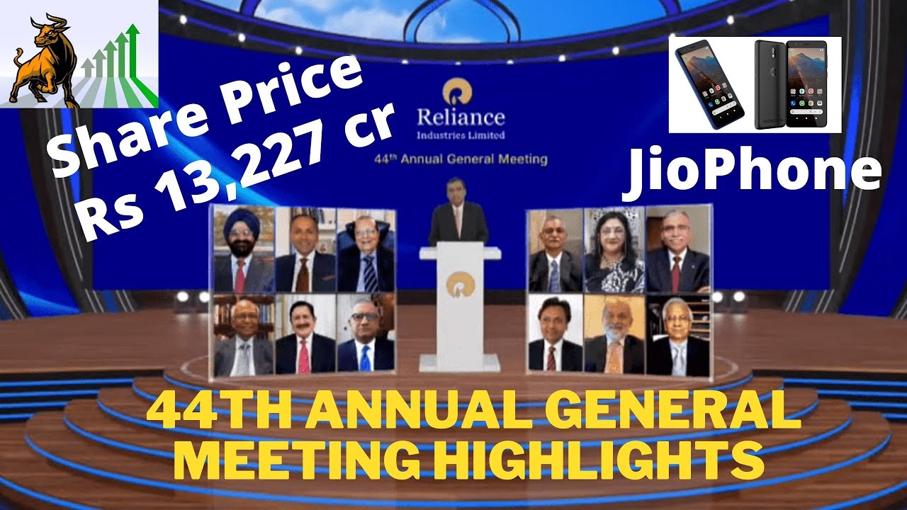 Reliance | 44th Annual General Meeting | Mukesh Ambani | Jio Mobile | Google