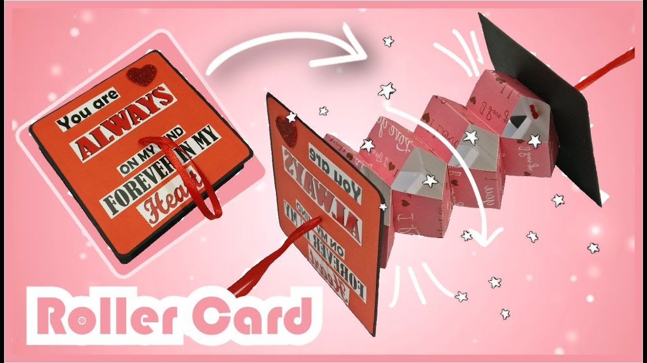 DIY Roller Card Tutorial || Roller Card for Scrapbook || By The Craft Gallery India