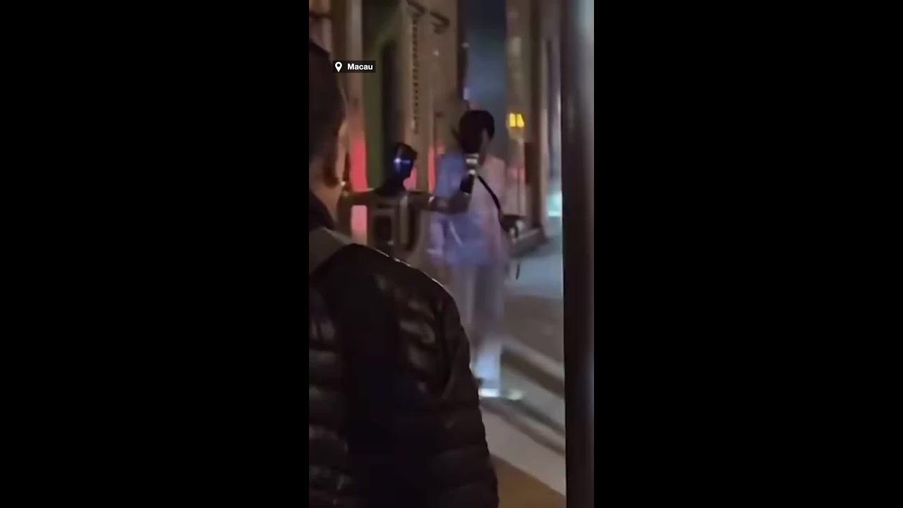 Robot 'arrested' after confronting woman on street
