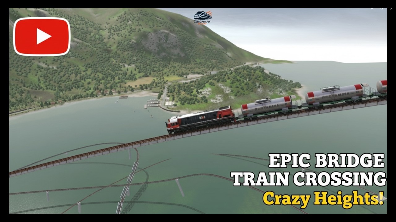 Trains Ride on Roller Coasters in Trainz Simulator #train #traingame