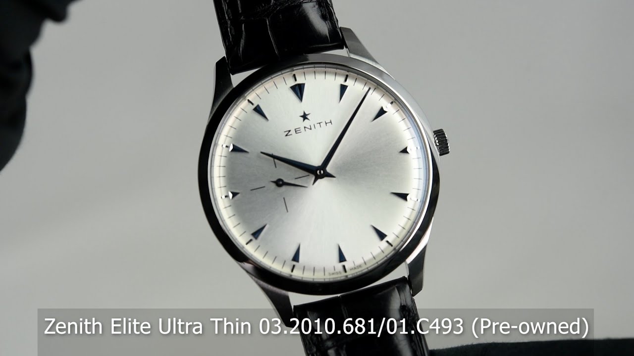 Zenith Elite Ultra Thin 03.2010.681/01.C493 (Pre-owned)