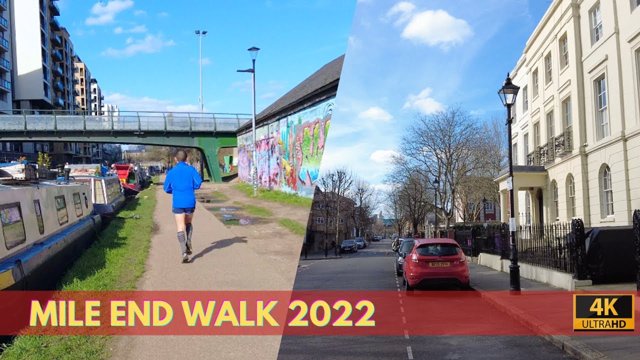 Mile End Walk 2022 | East London Walking Tour | 4K HD| Every Tube Station in London! | Here We Go