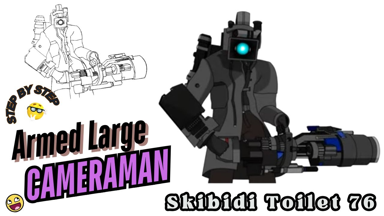 How to Draw Titan Cameraman Easily| Drawing Skibidi Toilet  73 Part 2 | Step By Step Drawing 😍