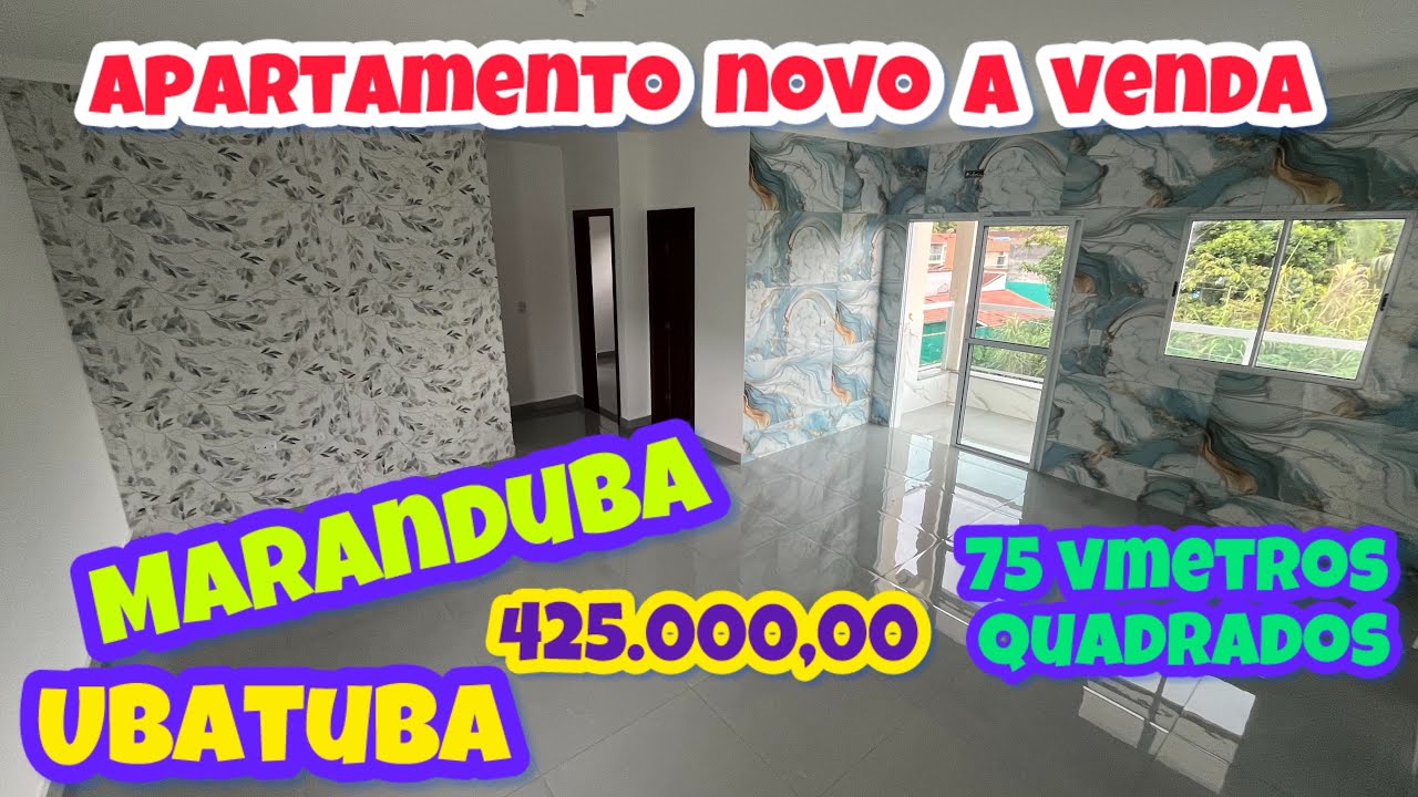UBATUBA APARTAMENTO NOVO A VENDA NA MARANDUBA 425.000,00 