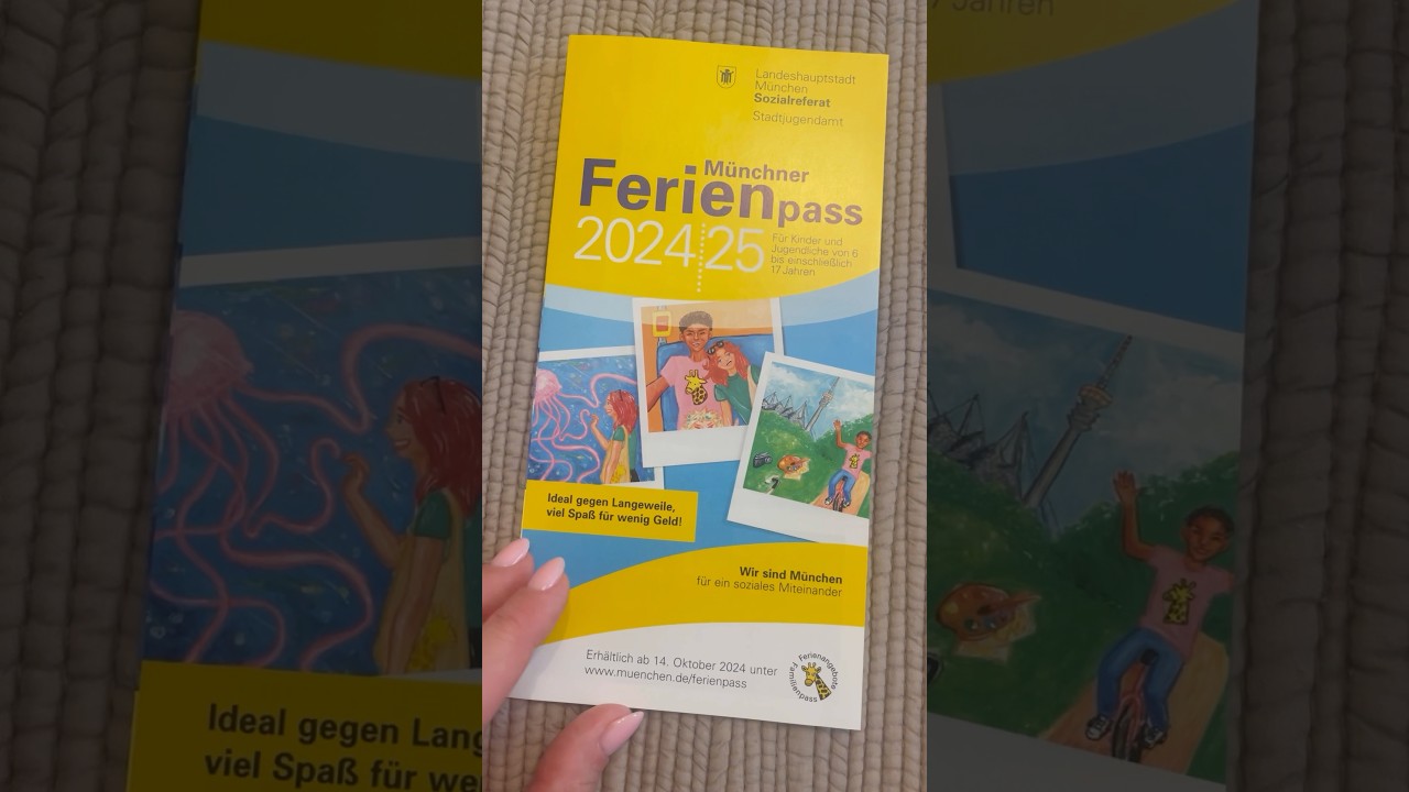 Ferienpass 2024/2025 - обзор каталога с билетами и скидками для школьных каникул в Мюнхене #германия