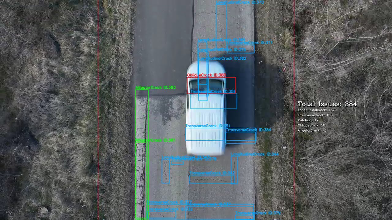 UAV Pavement Cracks Detection