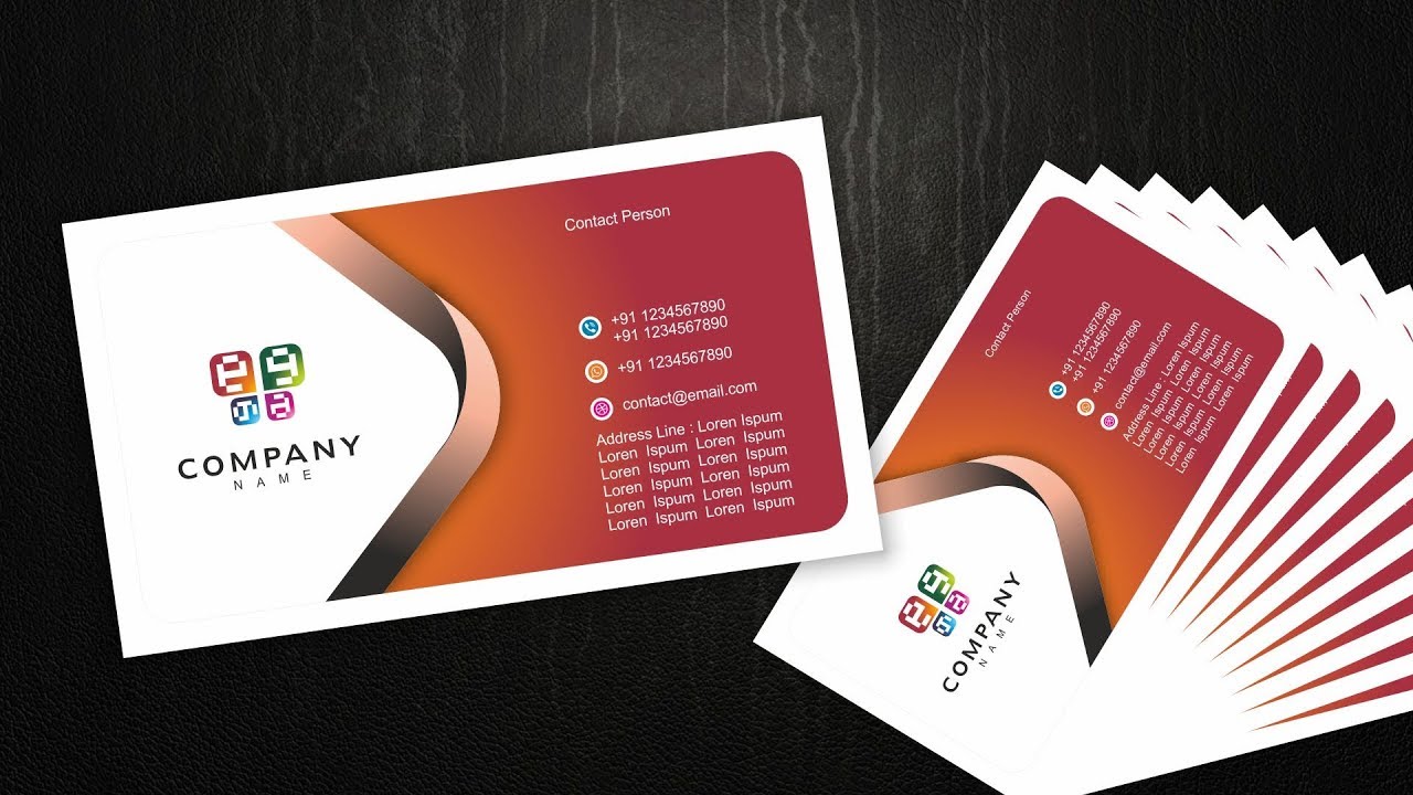 coreldraw tutorial visiting card --- with cdtfb - corel draw tutorials for beginners