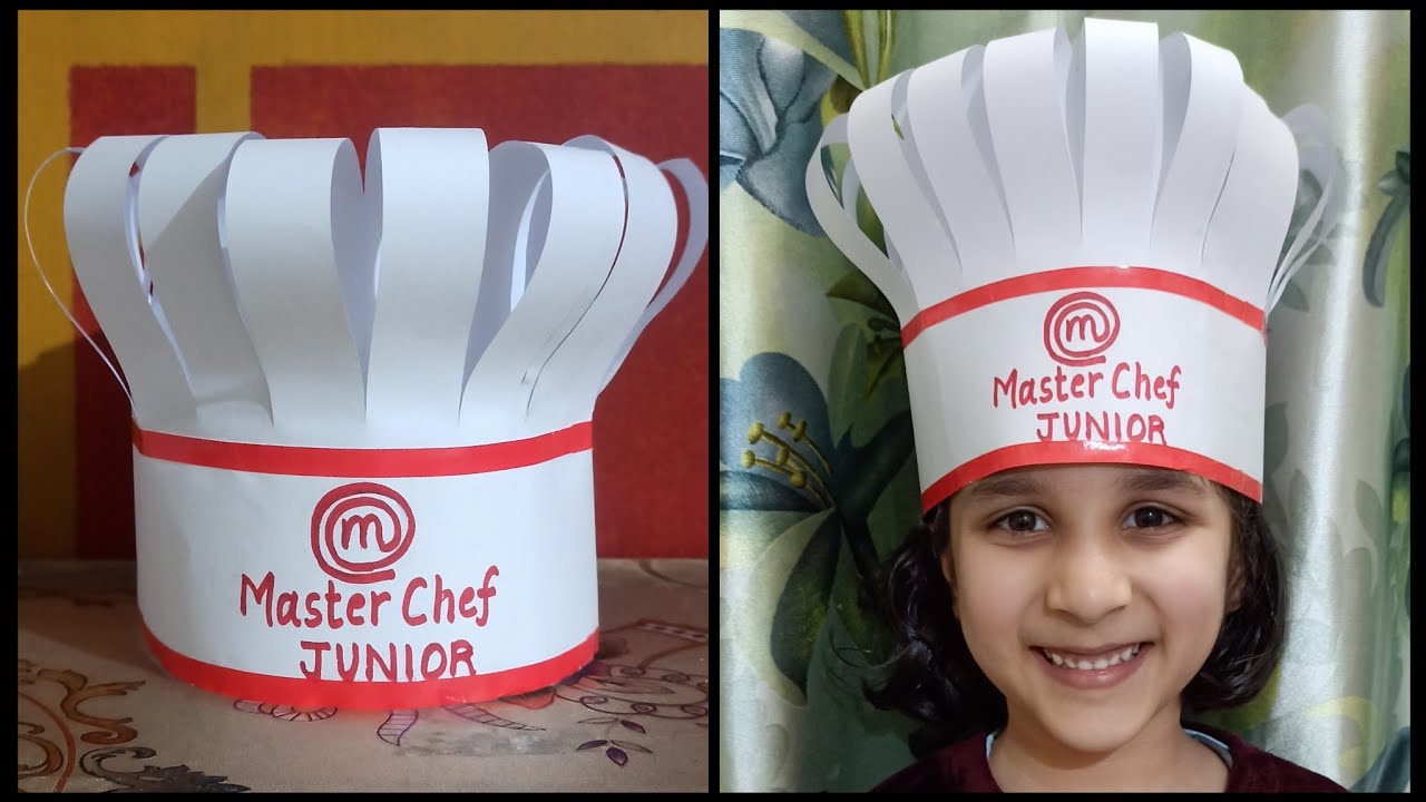 How to make Master Chef Cap with paper || Master Chef Crown || Chef Headgear || Chef Role Play Prop