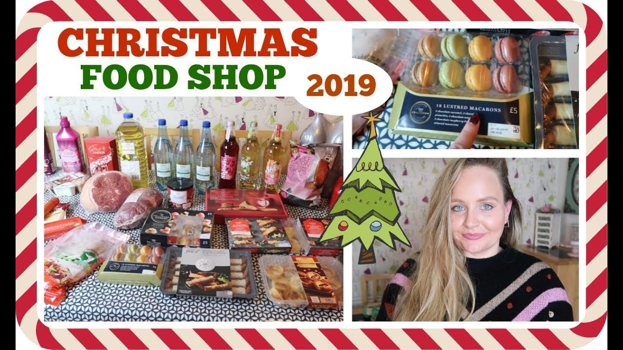 CHRISTMAS FOOD SHOP / HUGE FESTIVE GROCERY HAUL / Tesco & Marks and Spencers, Xmas Dinner ideas