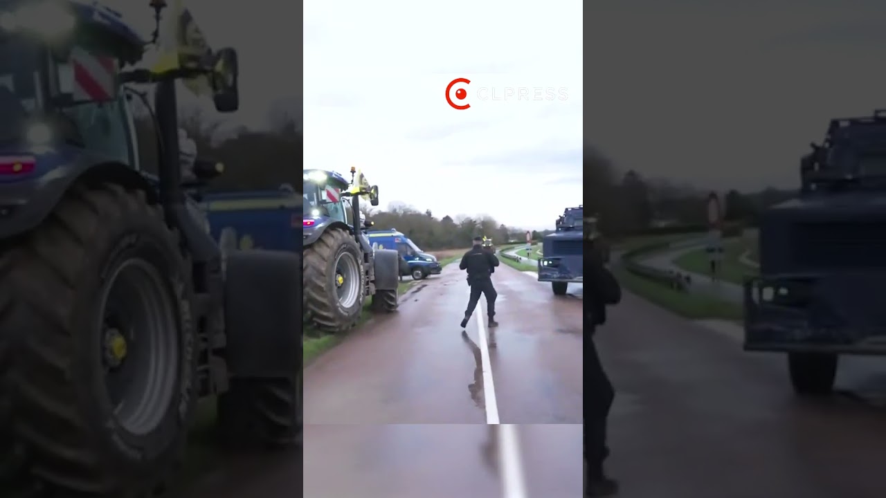 Ces tracteurs contournent les blind&eacute;s de la Gendarmerie pour atteindre Paris ! Agriculteurs 2025