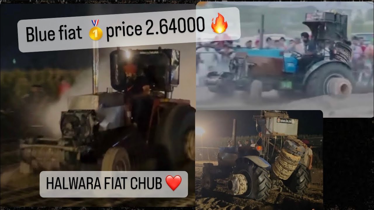 Blue fiat 🥇 price 2,64000 🔥/ @halwarafiatclub 👌🏻/ track ena kaida sarre tractor fatti ja rhe