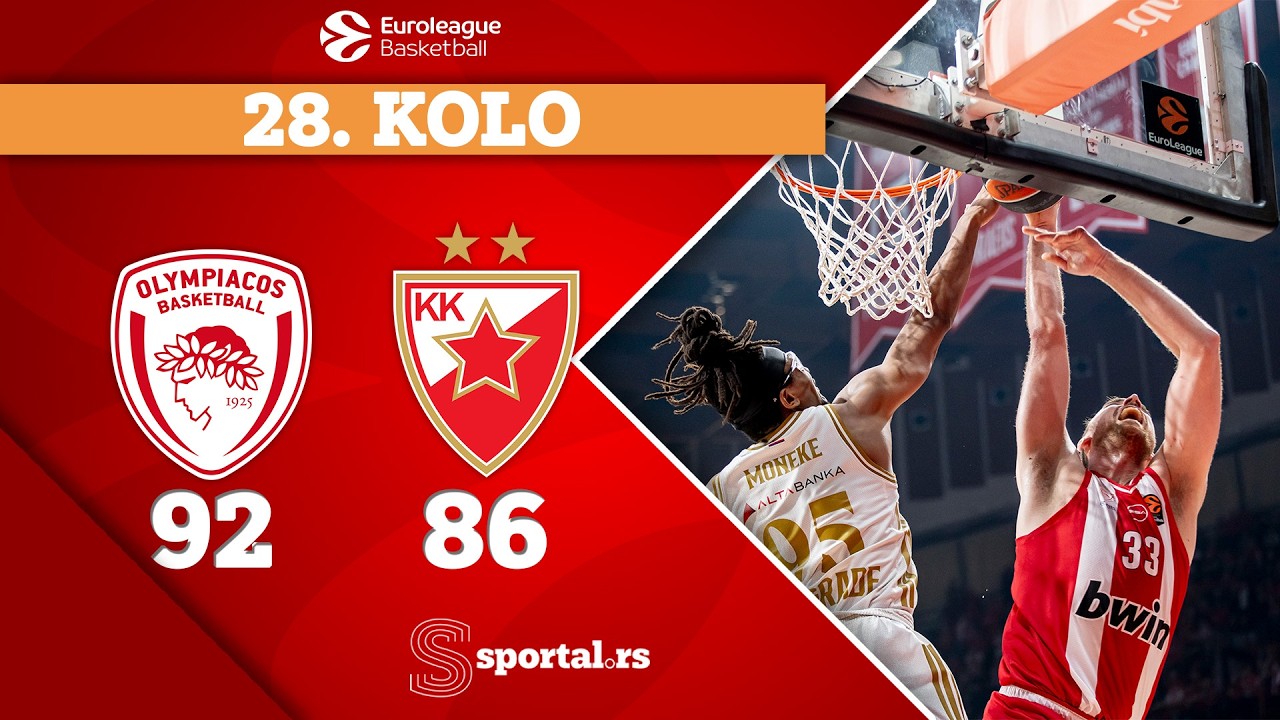 Prejaki Olimpijakos i sudije kao banditi sa Divljeg zapada srušili Zvezdu!