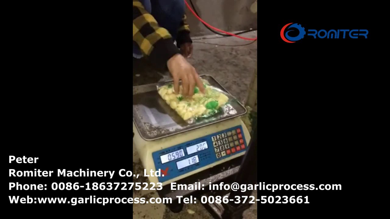 Full Automatic Peeled Garlic Clove Four Head Scaling and Packing Machine