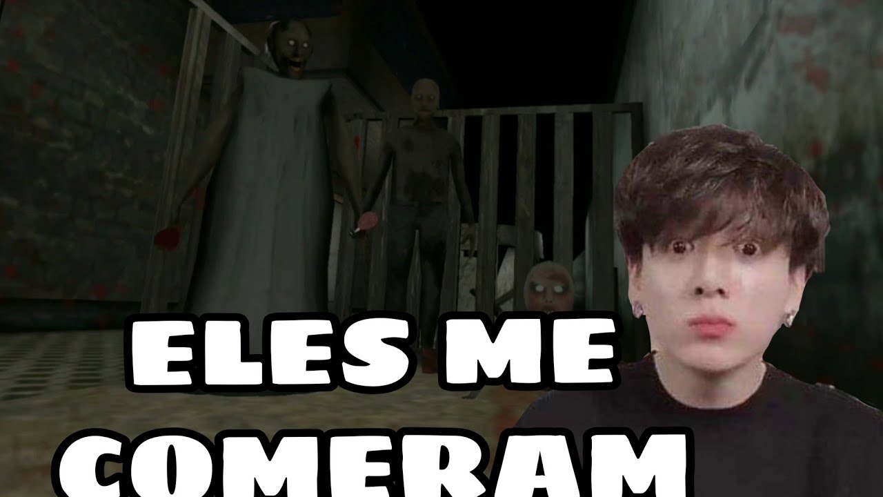 Redublagem BTS: Jungkook jogando Granny chapter Two// ELES ME COMERAM?!