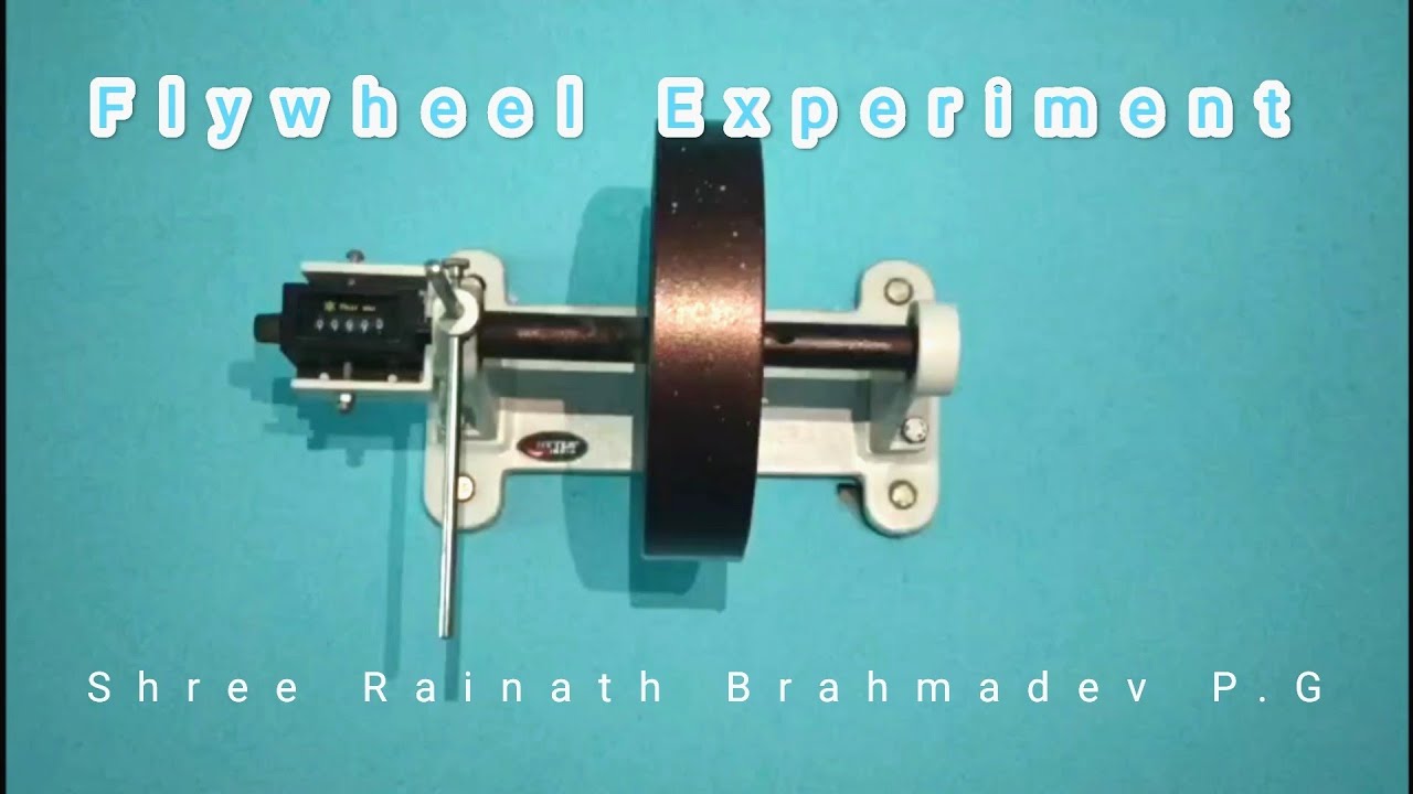 Moment of inertia of flywheel experiment | Physics Practical |